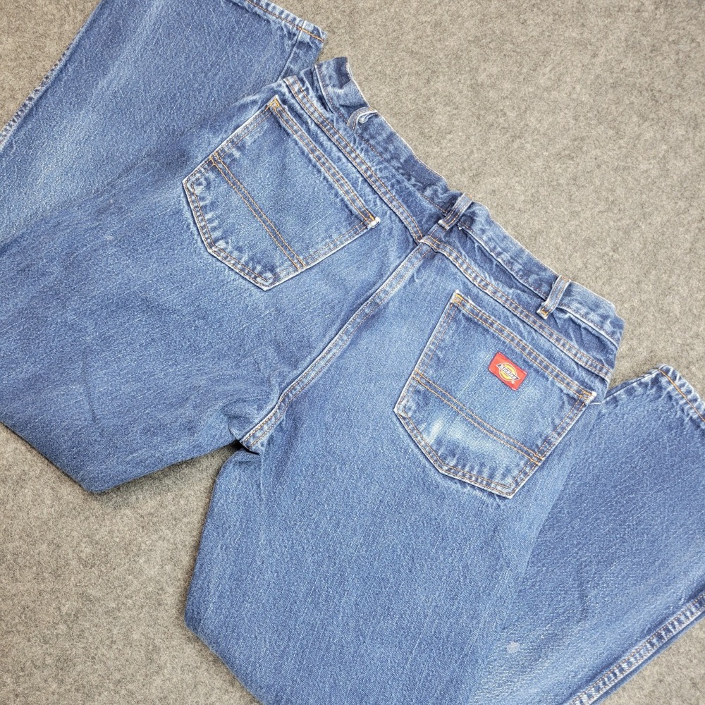 Dickies Jeans Mens 36X30 Blue Americana Work Wear Grunge Y2K Blue Collar
